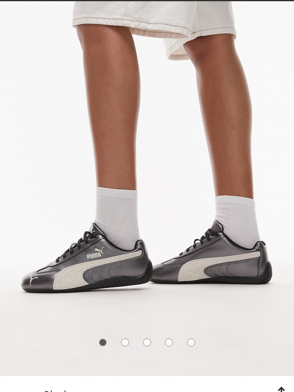Puma Speedcat sneakers in metallic black
